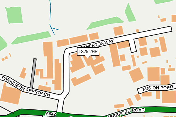 LS25 2HP map - OS OpenMap – Local (Ordnance Survey)
