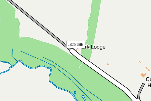 LS25 3BE map - OS OpenMap – Local (Ordnance Survey)