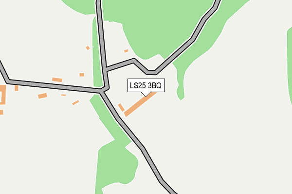 LS25 3BQ map - OS OpenMap – Local (Ordnance Survey)