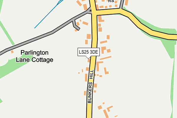 LS25 3DE map - OS OpenMap – Local (Ordnance Survey)