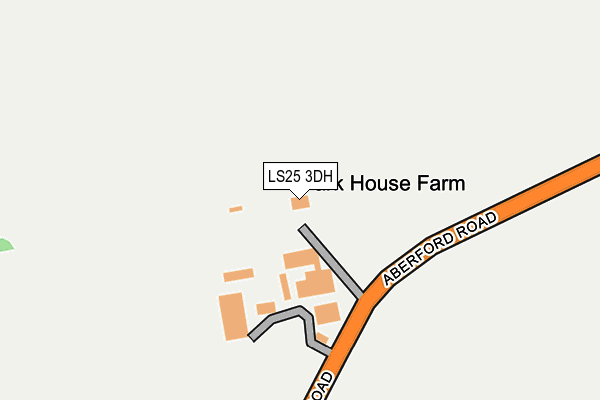 LS25 3DH map - OS OpenMap – Local (Ordnance Survey)