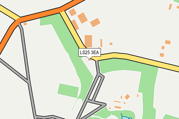 LS25 3EA map - OS OpenMap – Local (Ordnance Survey)