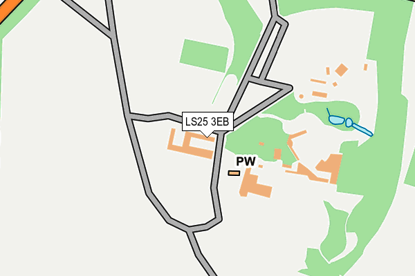 LS25 3EB map - OS OpenMap – Local (Ordnance Survey)