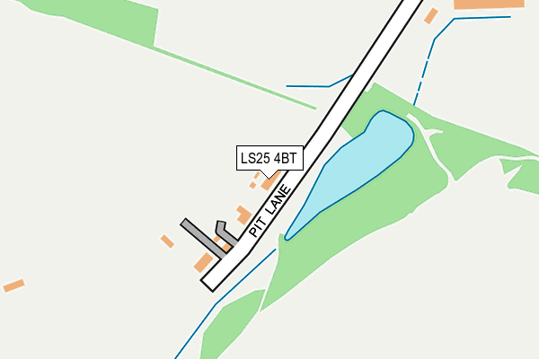 LS25 4BT map - OS OpenMap – Local (Ordnance Survey)