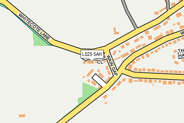 LS25 5AH map - OS OpenMap – Local (Ordnance Survey)