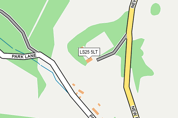 LS25 5LT map - OS OpenMap – Local (Ordnance Survey)