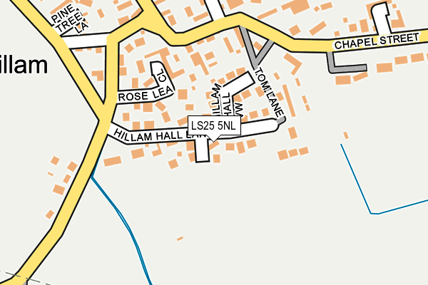 LS25 5NL map - OS OpenMap – Local (Ordnance Survey)