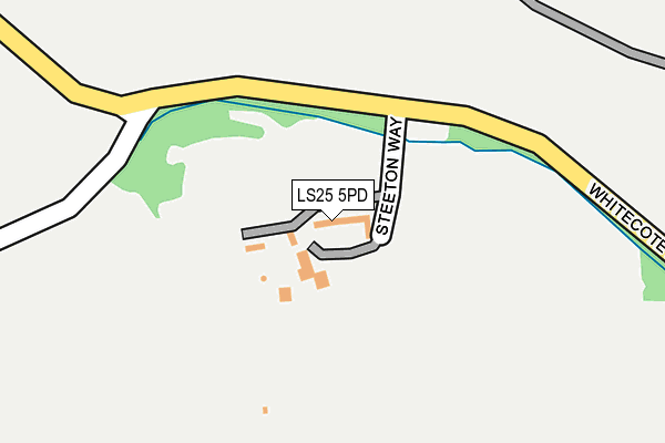 LS25 5PD map - OS OpenMap – Local (Ordnance Survey)