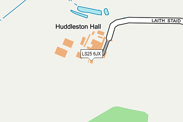 LS25 6JX map - OS OpenMap – Local (Ordnance Survey)