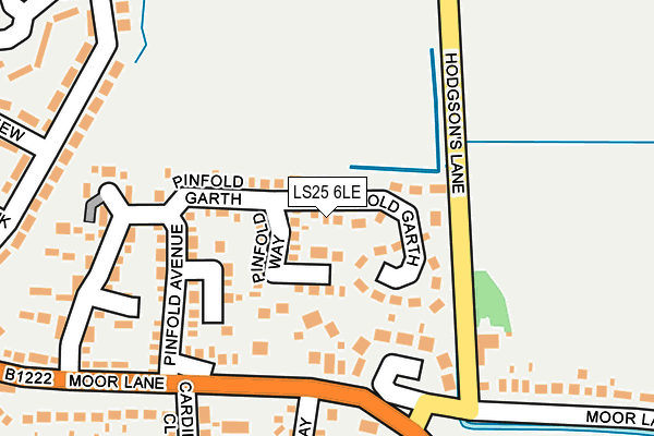 LS25 6LE map - OS OpenMap – Local (Ordnance Survey)