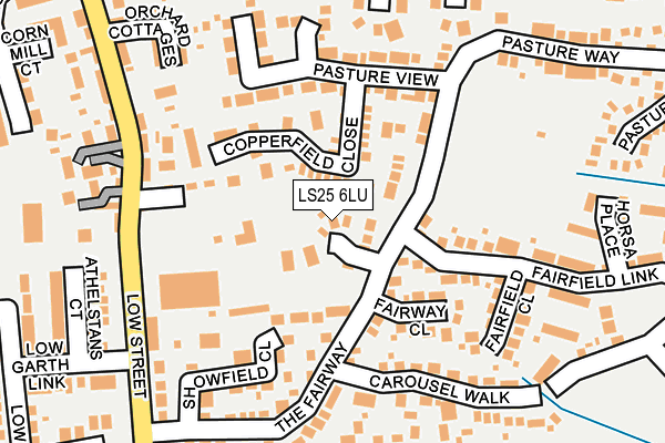 LS25 6LU map - OS OpenMap – Local (Ordnance Survey)