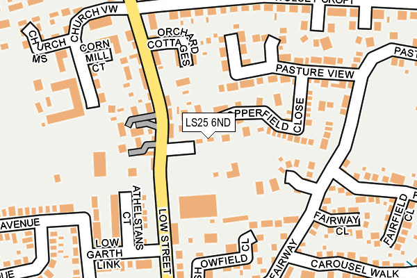 LS25 6ND map - OS OpenMap – Local (Ordnance Survey)