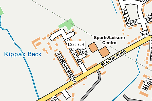 LS25 7LH map - OS OpenMap – Local (Ordnance Survey)