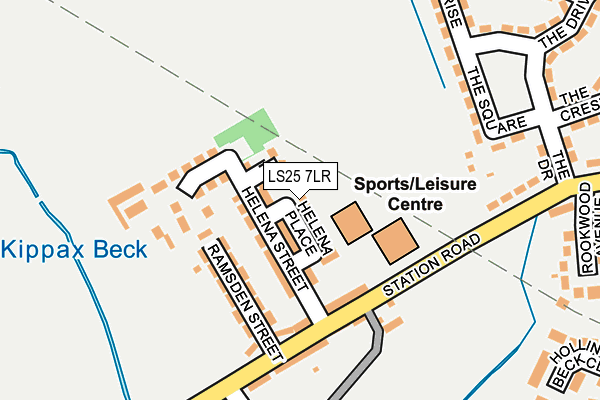 LS25 7LR map - OS OpenMap – Local (Ordnance Survey)
