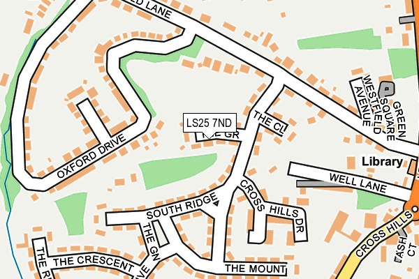 LS25 7ND map - OS OpenMap – Local (Ordnance Survey)
