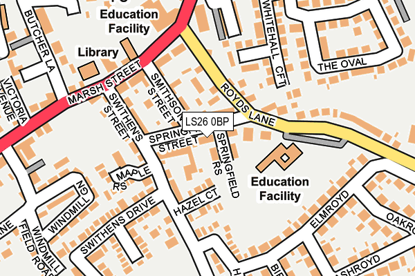 Map of ROTHWELL CARE HOME LIMITED at local scale