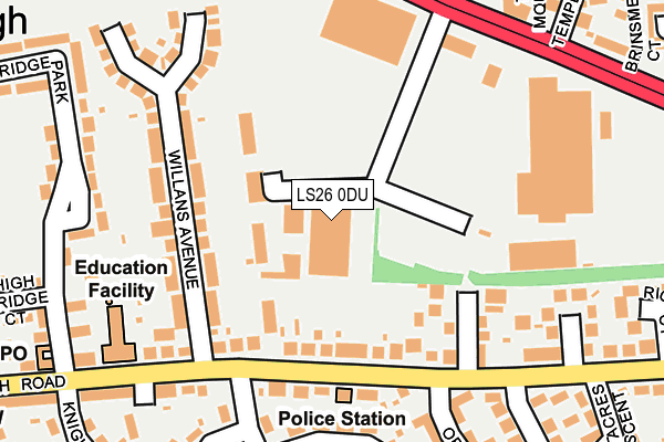 LS26 0DU map - OS OpenMap – Local (Ordnance Survey)