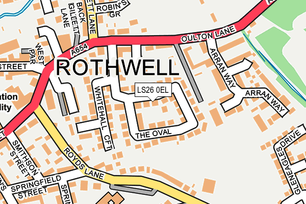 Map of ROTHWELL GAS & PLUMBING LIMITED at local scale