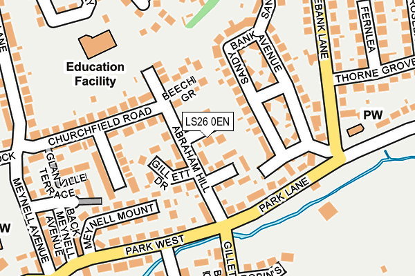 LS26 0EN map - OS OpenMap – Local (Ordnance Survey)