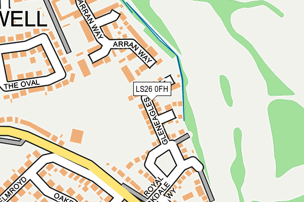 LS26 0FH map - OS OpenMap – Local (Ordnance Survey)