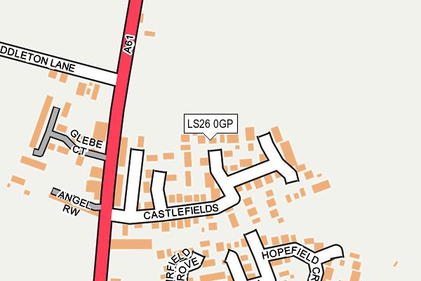 LS26 0GP map - OS OpenMap – Local (Ordnance Survey)