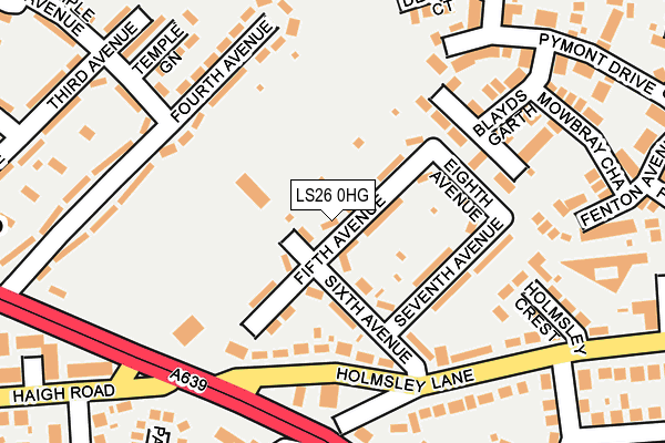 LS26 0HG map - OS OpenMap – Local (Ordnance Survey)