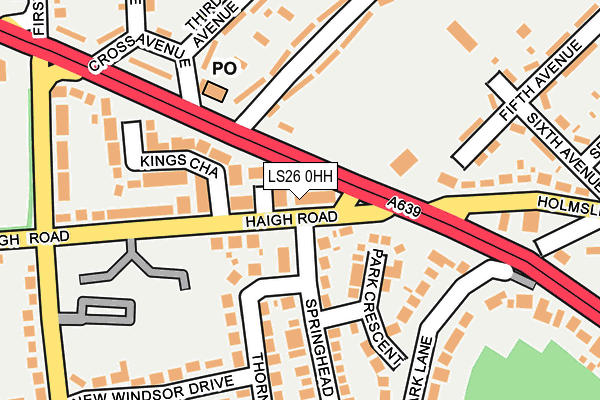 LS26 0HH map - OS OpenMap – Local (Ordnance Survey)