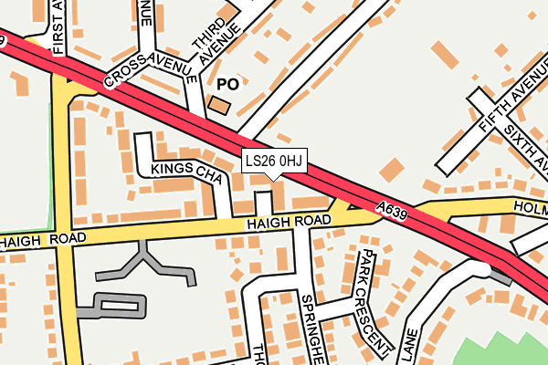 LS26 0HJ map - OS OpenMap – Local (Ordnance Survey)