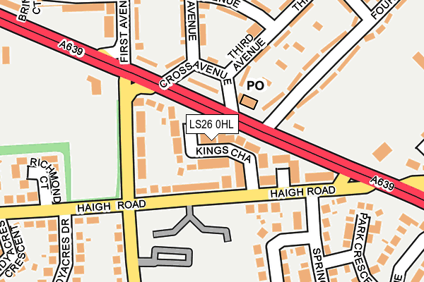 LS26 0HL map - OS OpenMap – Local (Ordnance Survey)