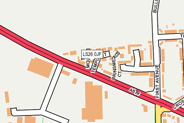 LS26 0JF map - OS OpenMap – Local (Ordnance Survey)