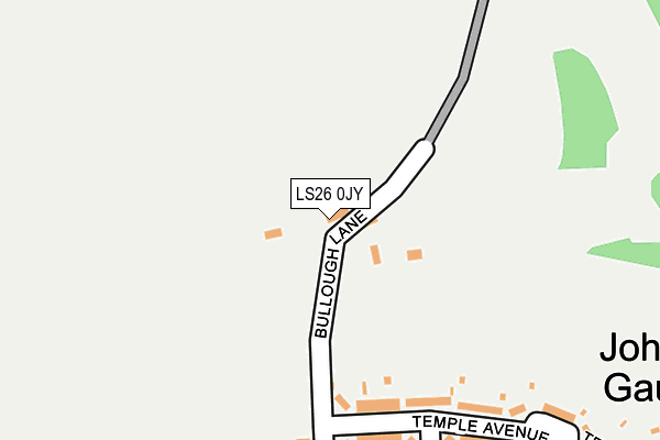 LS26 0JY map - OS OpenMap – Local (Ordnance Survey)