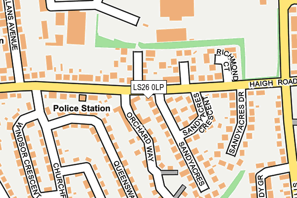 LS26 0LP map - OS OpenMap – Local (Ordnance Survey)