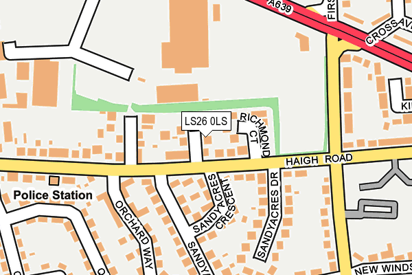 LS26 0LS map - OS OpenMap – Local (Ordnance Survey)