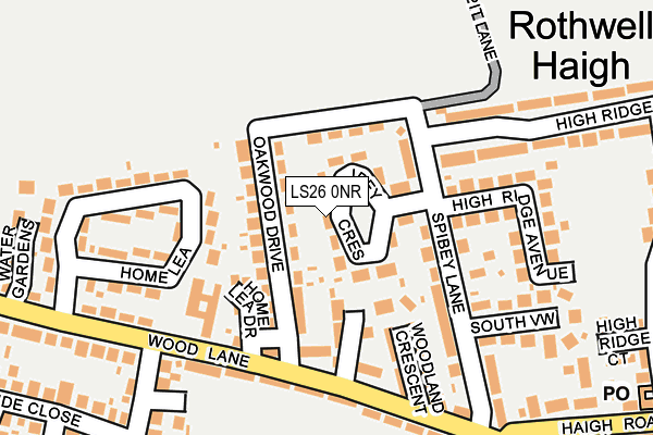 LS26 0NR map - OS OpenMap – Local (Ordnance Survey)