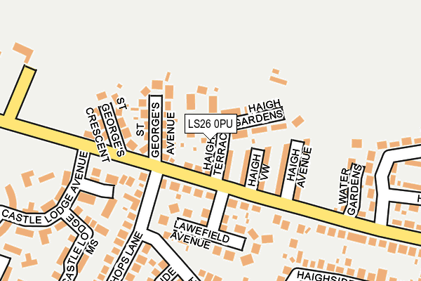 LS26 0PU map - OS OpenMap – Local (Ordnance Survey)