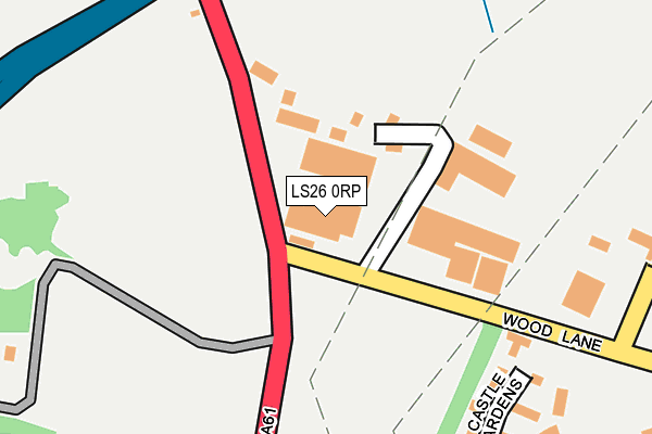 LS26 0RP map - OS OpenMap – Local (Ordnance Survey)