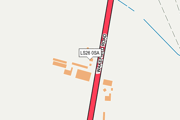 LS26 0SA map - OS OpenMap – Local (Ordnance Survey)