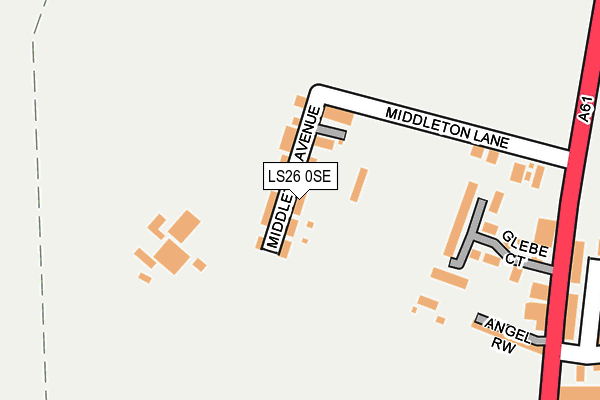 LS26 0SE map - OS OpenMap – Local (Ordnance Survey)