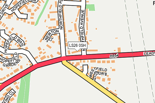 LS26 0SH map - OS OpenMap – Local (Ordnance Survey)