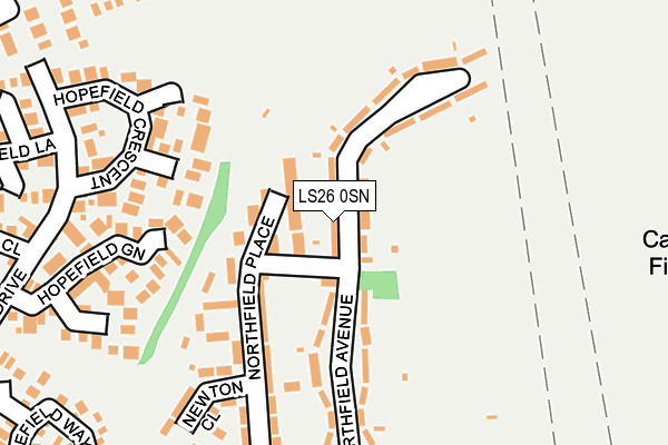 LS26 0SN map - OS OpenMap – Local (Ordnance Survey)