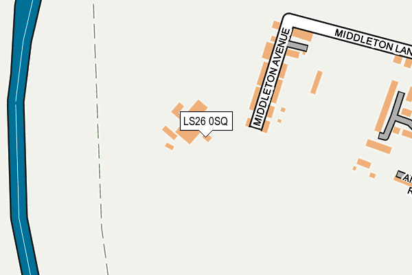 LS26 0SQ map - OS OpenMap – Local (Ordnance Survey)