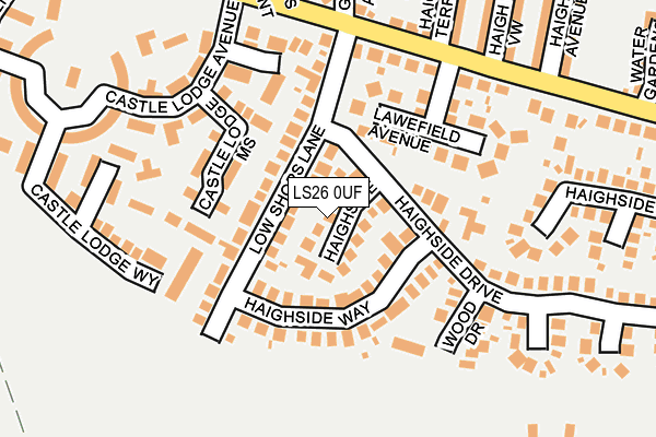 LS26 0UF map - OS OpenMap – Local (Ordnance Survey)