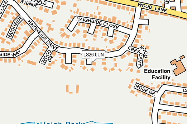LS26 0UN map - OS OpenMap – Local (Ordnance Survey)