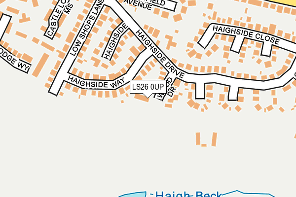 LS26 0UP map - OS OpenMap – Local (Ordnance Survey)