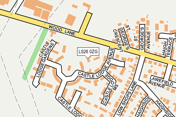 LS26 0ZG map - OS OpenMap – Local (Ordnance Survey)