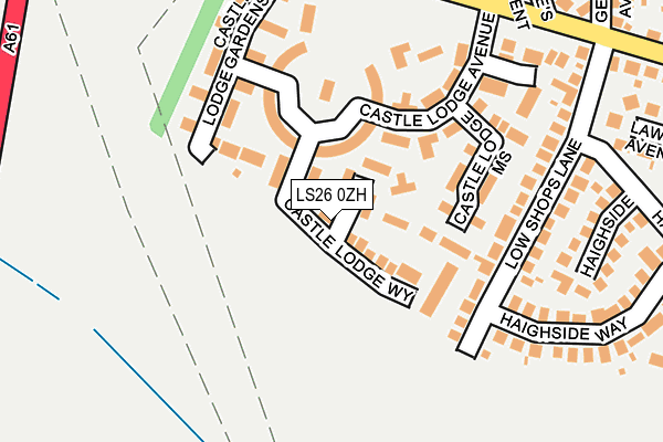 LS26 0ZH map - OS OpenMap – Local (Ordnance Survey)