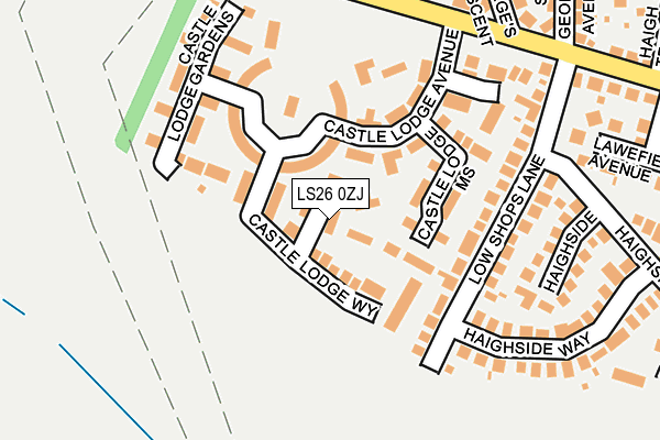 LS26 0ZJ map - OS OpenMap – Local (Ordnance Survey)