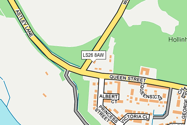 LS26 8AW map - OS OpenMap – Local (Ordnance Survey)