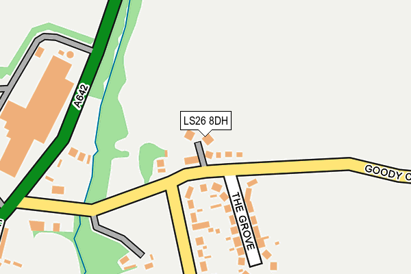 LS26 8DH map - OS OpenMap – Local (Ordnance Survey)