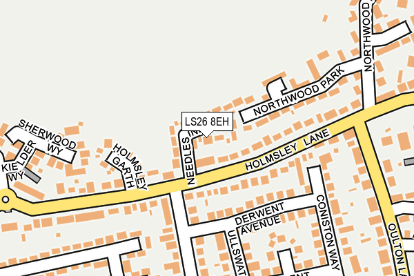 LS26 8EH map - OS OpenMap – Local (Ordnance Survey)